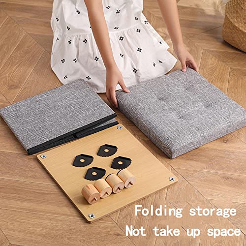 Tabouret carré avec rangement pour optimiser les petits espaces