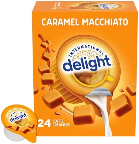 International Delight Coffee Creamer Singles, Caramel Macchiato, 24 Count