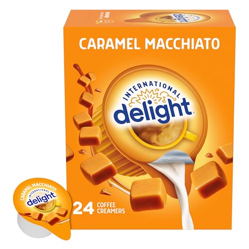 Image of International Delight Coffee Creamer Singles, Caramel Macchiato, 24 Count