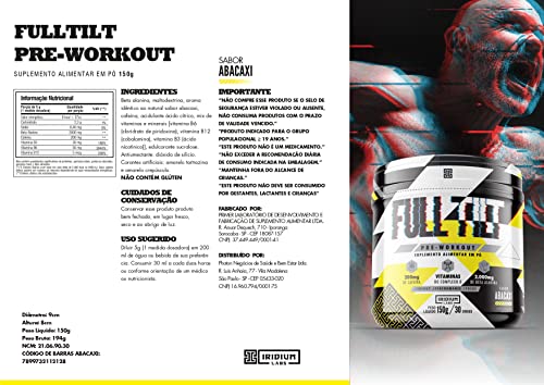 Kit Creatina Fuel 150g + Pre treino Full Tilt + Coqueteleira - Iridium Labs sabor:Abacaxi