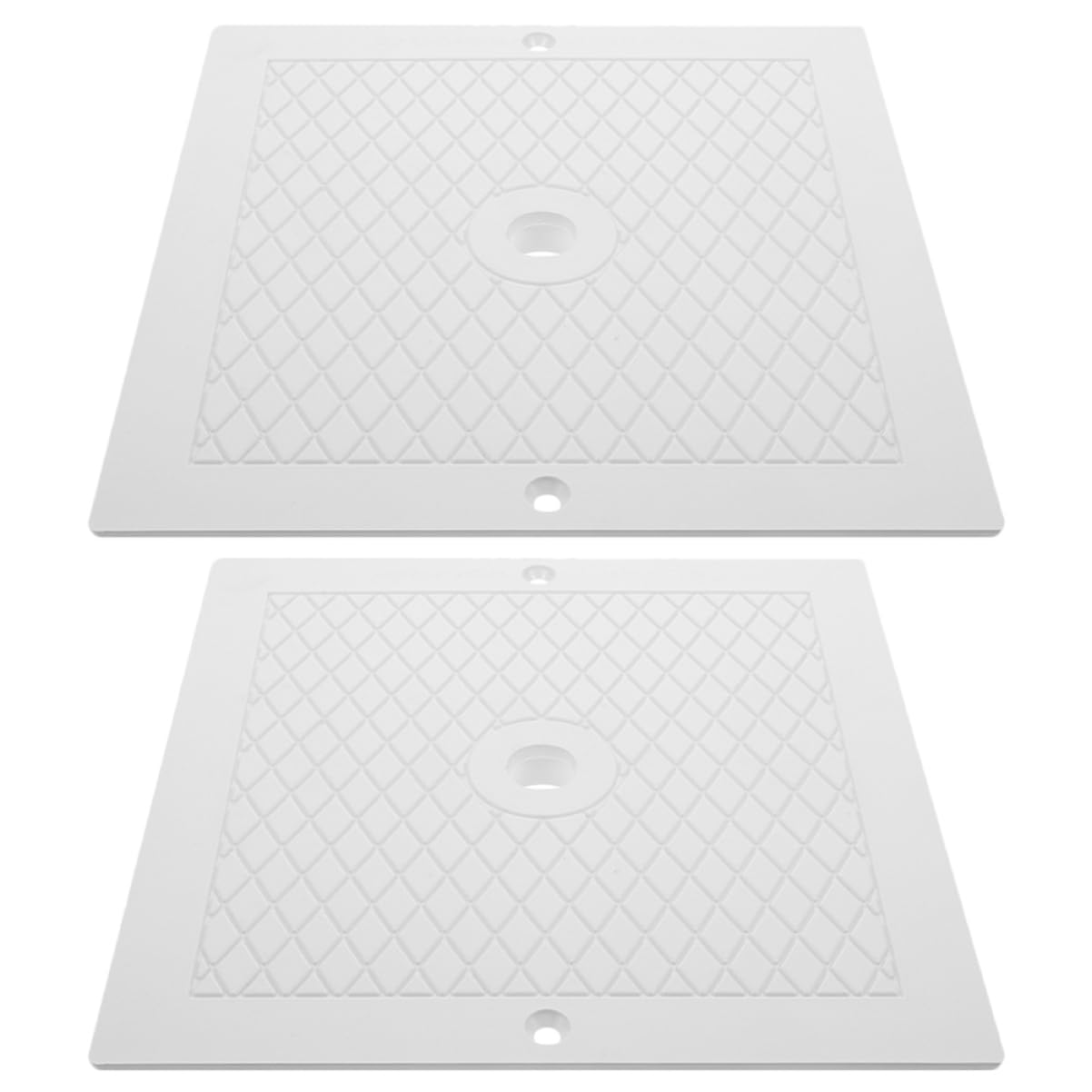 Lot De 2 Couvercles De Skimmer Carrés De Rechange pour Piscine Creusée