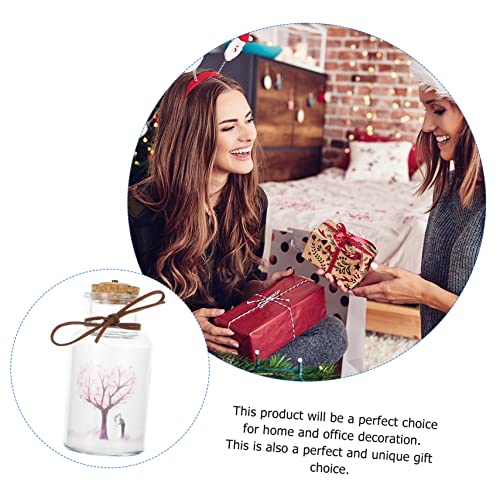 OSALADI 1 Unidade Garrafa De Paisagem Iluminar Garrafa De Vidro Garrafa De Vidro Com Luzes De Fada L