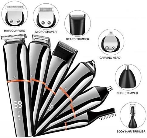 Hair Electric Rs Pro R Digital Display All in One Trimmer for Men Nose Eyebrow Beard Groomer Set
