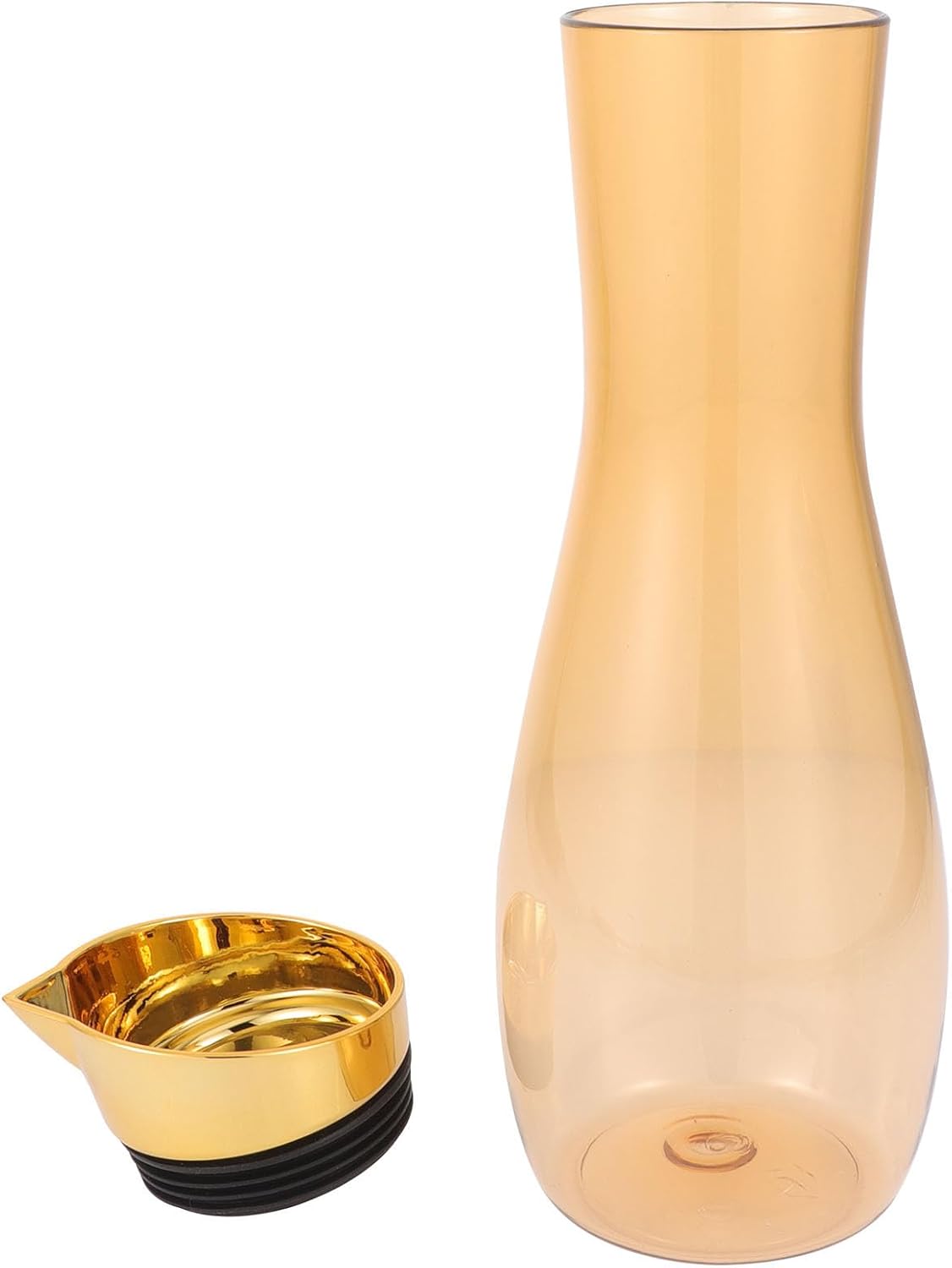 L Plastic Juice Jug with Golden Lid for Cold Brew Tea