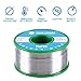 SainSmart 100g 0.6mm Lead Free Solder Wire with Rosin2 Sn97 Cu0.7 Ag0.3, Tin Wire Solder for Electrical Soldering (0.6mm, 100g /0.22lbs)
