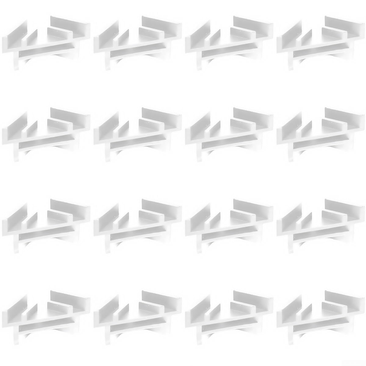 16 Pcs Tray Stackers Rack, Freeze Dryer Tray Stackers For Harvest Right Freeze Dryer For Neat Stacking For Home Kitchen Storage And Drying(White)