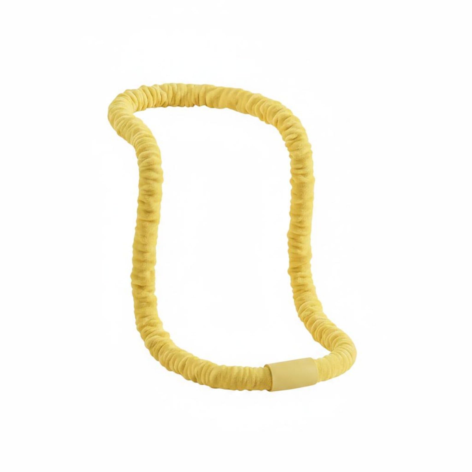 Pain-Gentle Soft Flexible Exercise Hoop Waist Shaping Weighted Exercise Hoop Skin Friendly Weight Loss for Women, Home Exercise, Workout, Yellow, 2.8 Jin-image-24