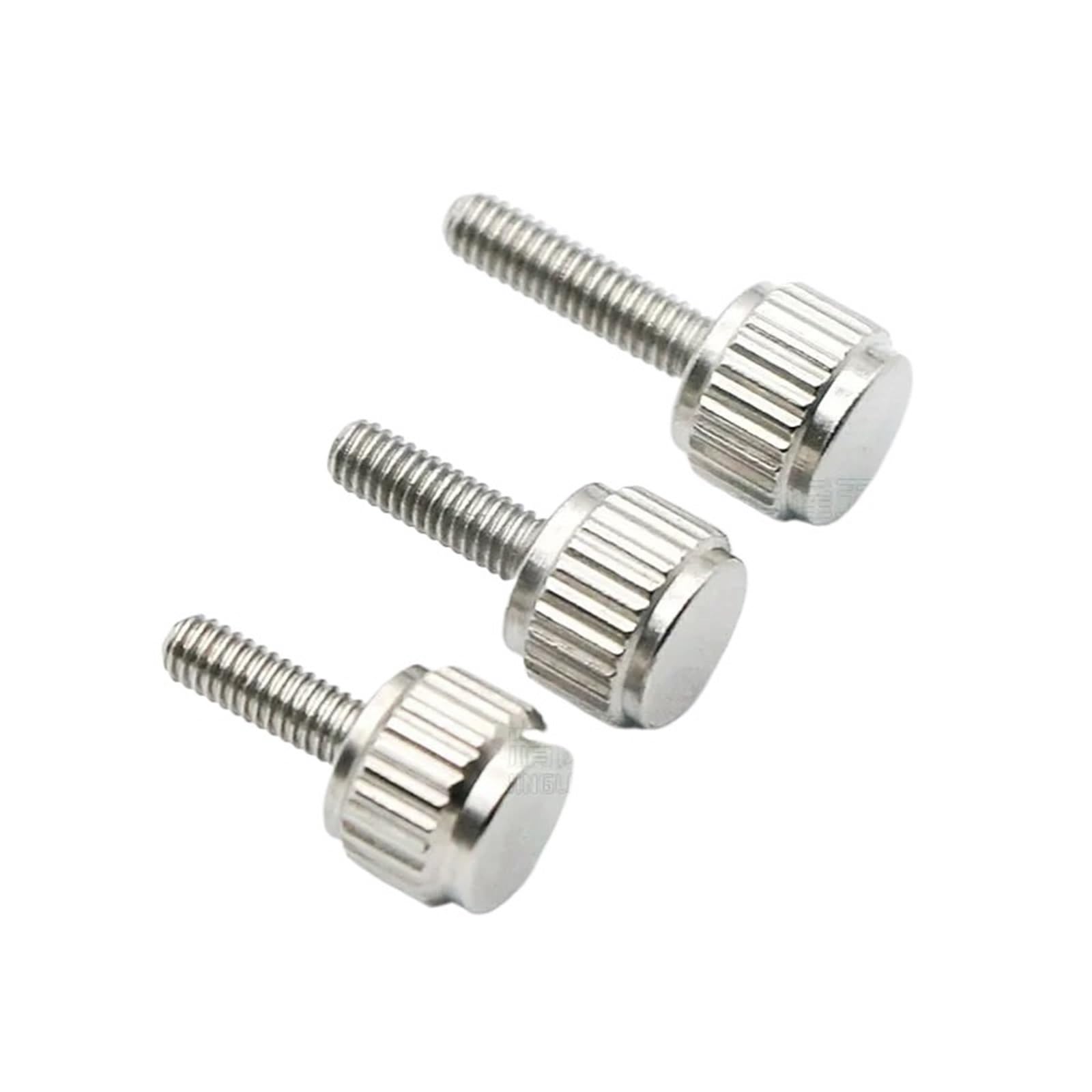 PULaif Knurled Thumb Screws, Knurled Thumb Screws Stainless Steel M2 M2.5 4-12mm For Vernier Calipers Assorted Pcs(M2.5 X 12mm,5 Pcs)