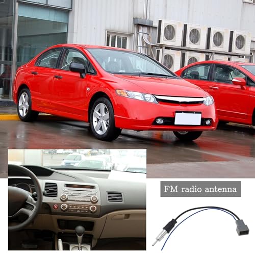 YINETTECH Antenna Adapter Car Radio Converter Adapter Compatible with Honda Acura MDX Civic Accord CRV City Element Compatible with Mazda 2 3 6 CX-5 - Image 2