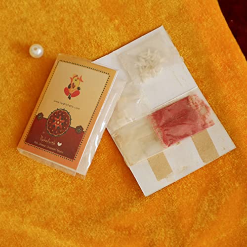 Image of TIED RIBBONS Rakhi for Kids with Chocolate Combo Gift - Set of 2 LED Light Rakhi for Brother Kids Boys Bhai with Chocolate and Tikka - Bracelet Rakhi for Kids