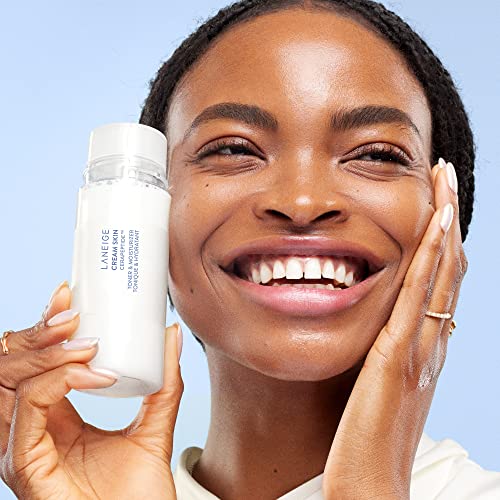 Laneige Cream Skin Toner & Moisturizer: 2-In-1 Amino Acid Rich Liquid, Soothe, Hydrate, And Strengthen Skin's Moisture Barrier, 5.0 Fl. Oz. (Packaging May Vary) #TOP3