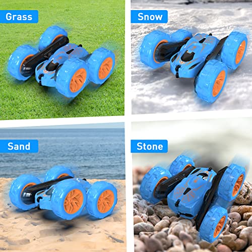 Lotmey Remote Control Car, Rc Cars With Double Sided 360° Flips, Rc Stunt Car With Usb Charging Without Removing The Battery, 4Wd Off Road Remote Control Car For Boys 4-7,8-12 #TOP4