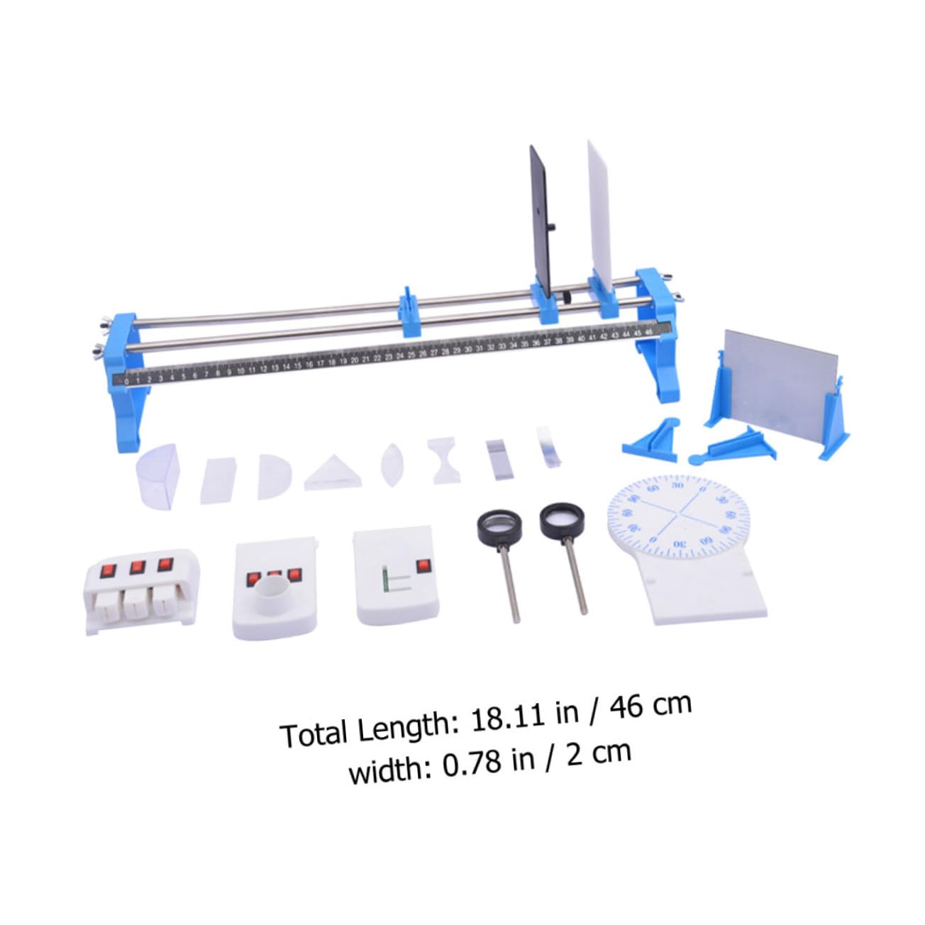 Ciieeo Kit D'expérimentation Optique en Plastique pour Garçon et Filles et Étudiants, Matériel Sûr pour Expériences Physiques et Apprentissage Pensée