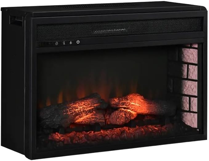 Calefactor Eléctrico Empotrado con Efecto de Llama Realista y Control Remoto miniatura 3