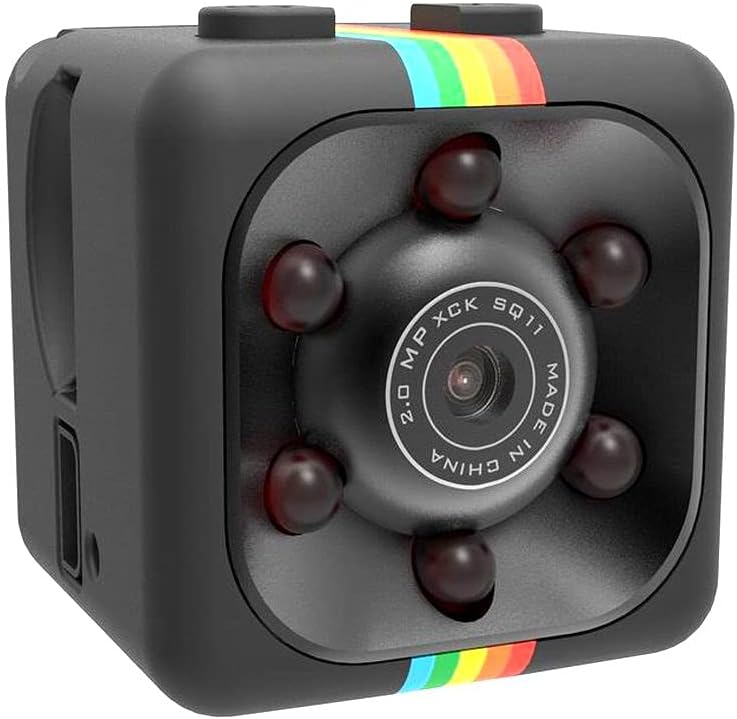 Mini Spy Hidden Camera, 1080P Full HD Smallest Body Camera with Night Vision and Motion Detection, Wireless Nanny Cop Cam for Home Security, Car, Drone, Office and Outdoor Use