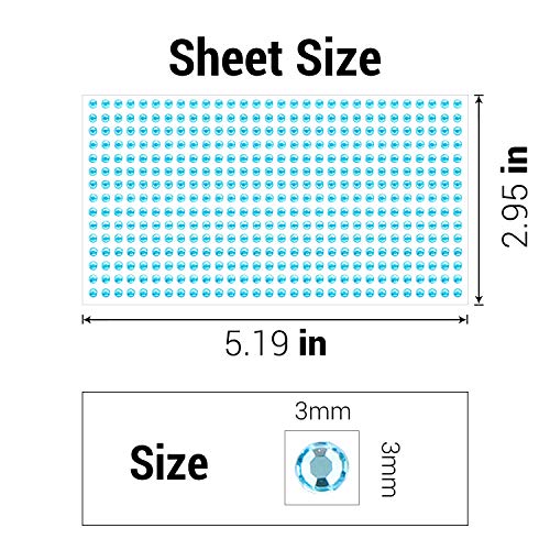 3Mm Rhinestone Sheets For Crafts, Gartful 5400 Pcs Round Rhinestone Stickers 12 Embellishment Sheets Self Adhesive Jewel Crystal Gem Stickers For Scrapbooking, Nail, Makeup, Festival #TOP2