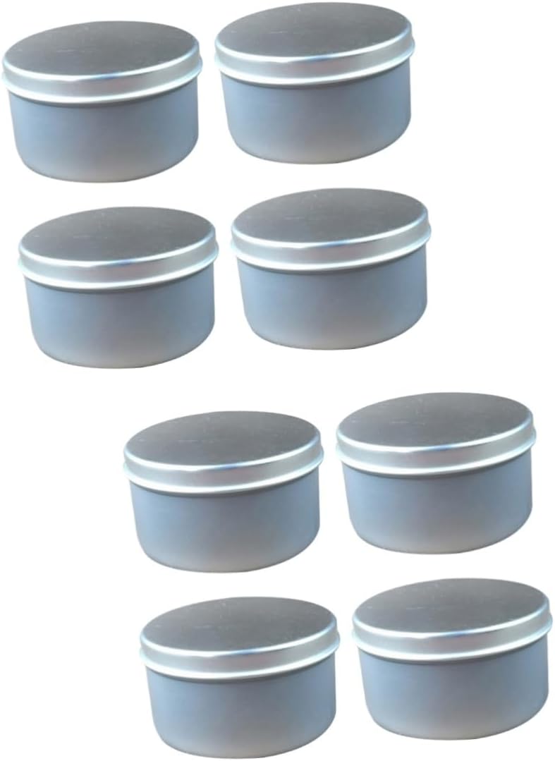STOBOK 8pcs DIY Handmade Scented Candle Tin Box Candy Boxes for Wedding Favor Candle Making Kit Lids