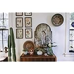 Creative Co-Op Green Antiqued Pewter Mantel Clock - Image 4