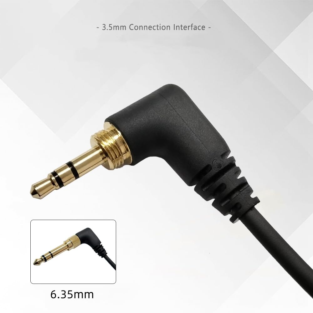 Câble audio pour Pioneer DJ HDJ-CUE1 HDJ-X5 HDJ-X7 HDJ-S7 HDJ-CX Casque, 3,5 mm à 2,5 mm Câble rétractable à ressort, avec 6,35 mm Adaptateur (1,2~2m)