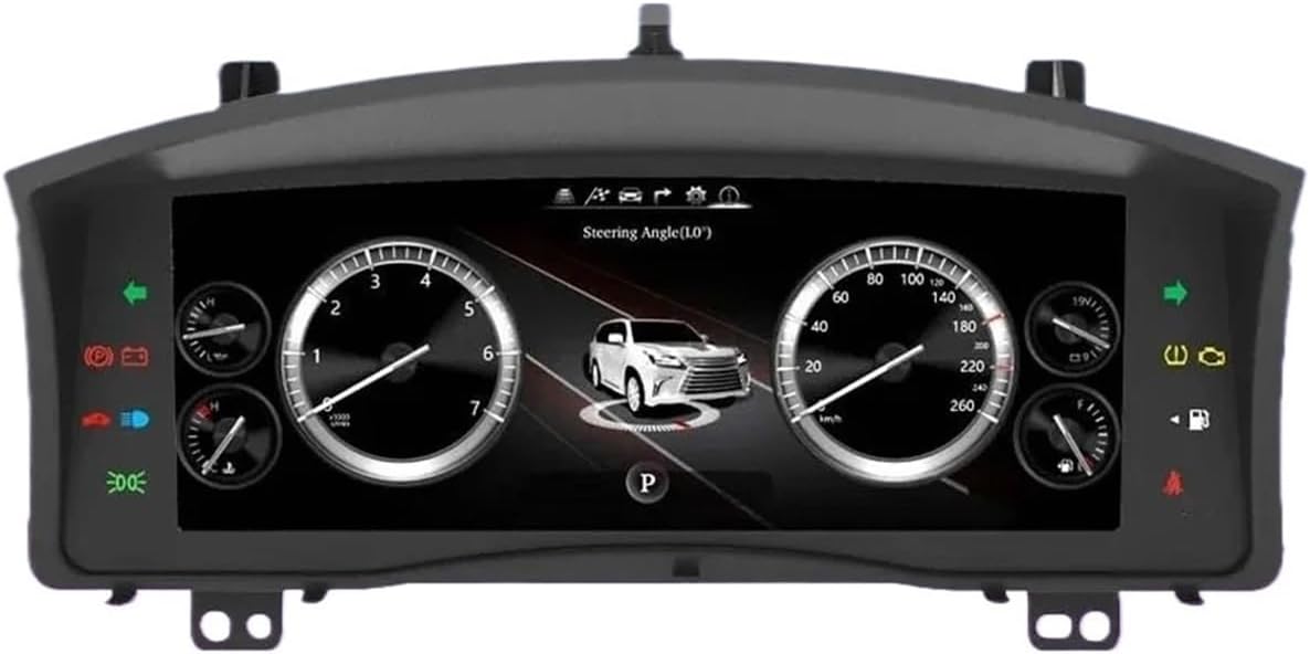 Cluster Dashboard Compatible For LEXUS LX570 2007-2015 Speedometer Digital LCD Instrument Panel 12.3 Inch Latest Tachometer