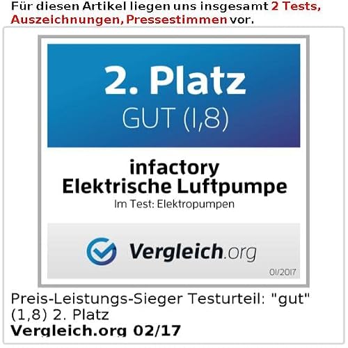 Elektrische Luftpumpe für Luftmatratzen und Freizeitartikel