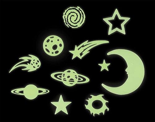 Miniatura 2 de Toysmith Cosmic Glow Stars Decoración de habitación - Calcomanías brillantes - para niños y niñas a partir de 5 años