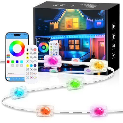 Wisada 200FT RGB+IC lumières permanentes extérieures, 24V, 221 modes