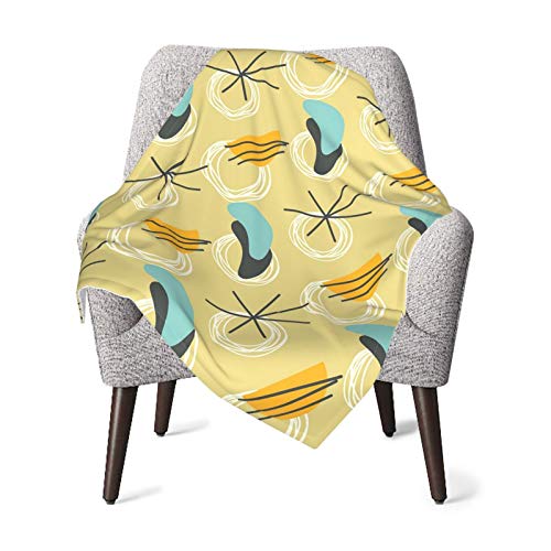 Baby Blanket,MidCentury Modern Unisex Baby Plush Receiving Blankets 30x40in for Boys and Girls FASHLOVE