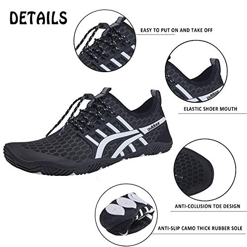 Water Shoes Mens Womens Quick Dry Barefoot Aqua Socks Diving Sports Shoes for Beach Swim Surf Pool Yoga Outdoor Trip2