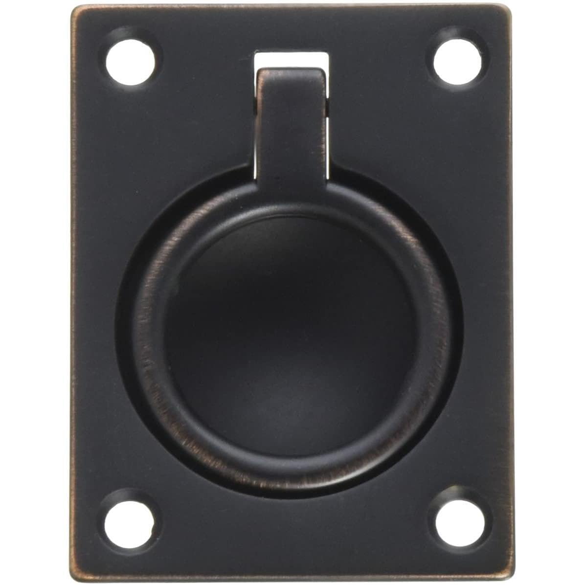 Baldwin 0394112 flush Ring Pull, aged Bronze