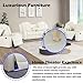 SIENWIEY Power Leather Recliner Set for Living Room, Electric Reclining Sofa and Loveseat Set with LED Lights, White Leather Sofa Set 2 Pieces with 3 Seats Sofa，Double Recliner Loveseat