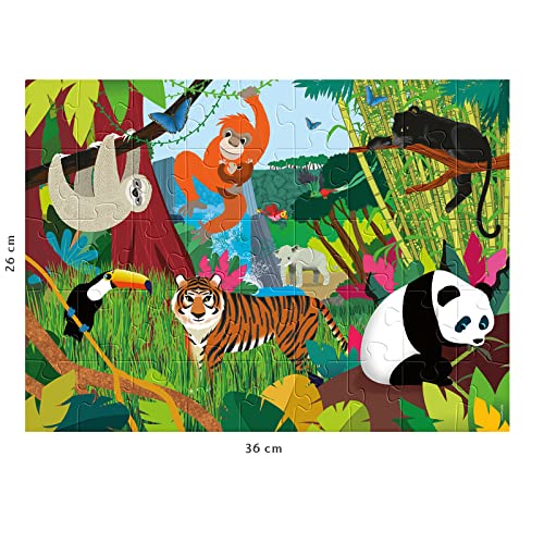 Nathan puzzle 45 p Les animaux de la jungle - vue 3
