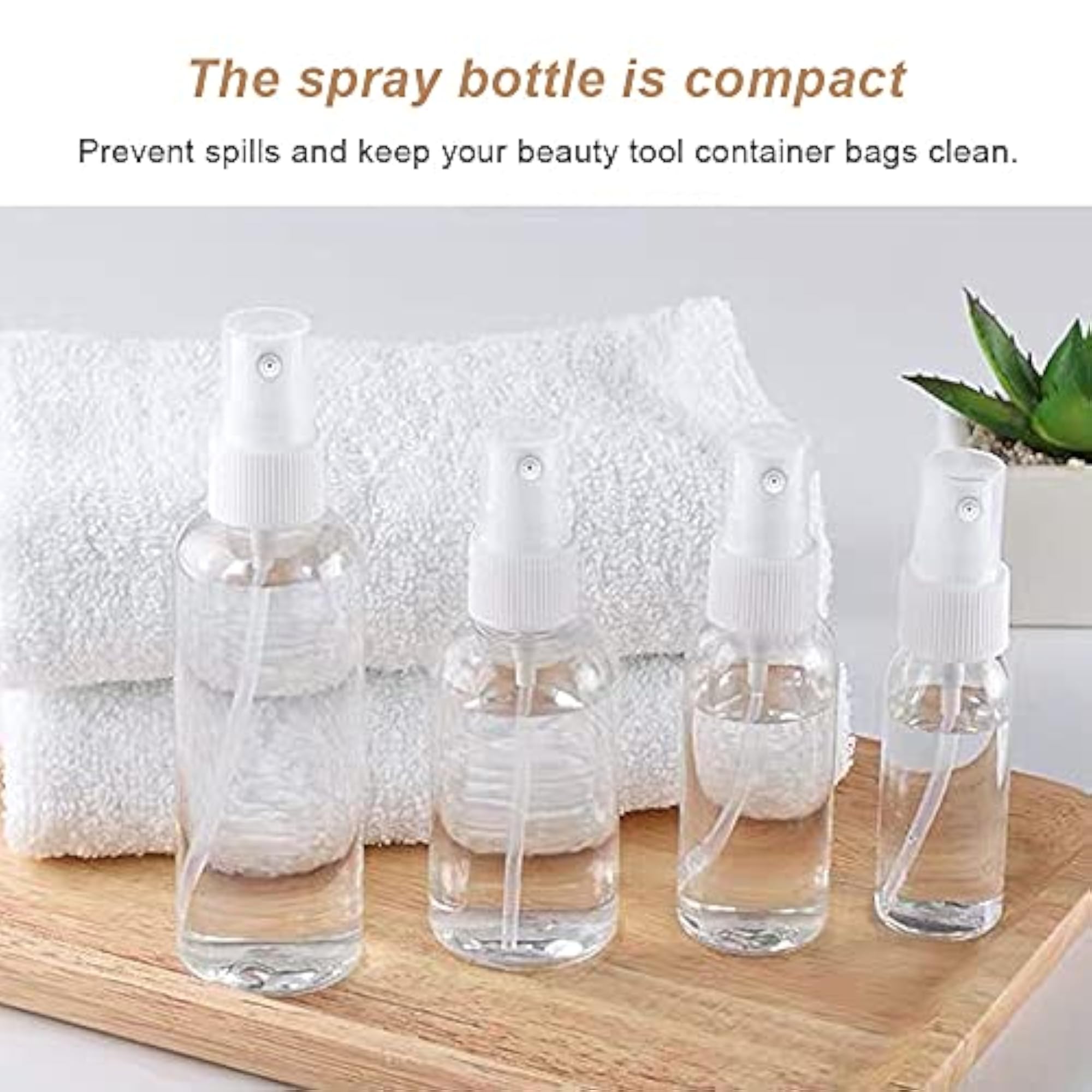 Portable Fine Mist Spray Bottles Set