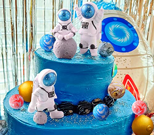 Laventy 13 Pcs Outer Space Party Supplies Galaxy Cake Decoration Outer Space Cake Decoration Rocket Cake Decoration Astronaut Cake Decoration Planet Cake Toppers To The Moon Cake Decoration #TOP28