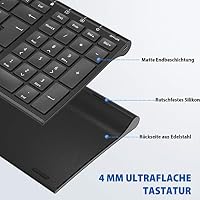 iClever Tastatur kabellos, 2.4 GHz Wireless Funk Tastatur – Ansicht 4