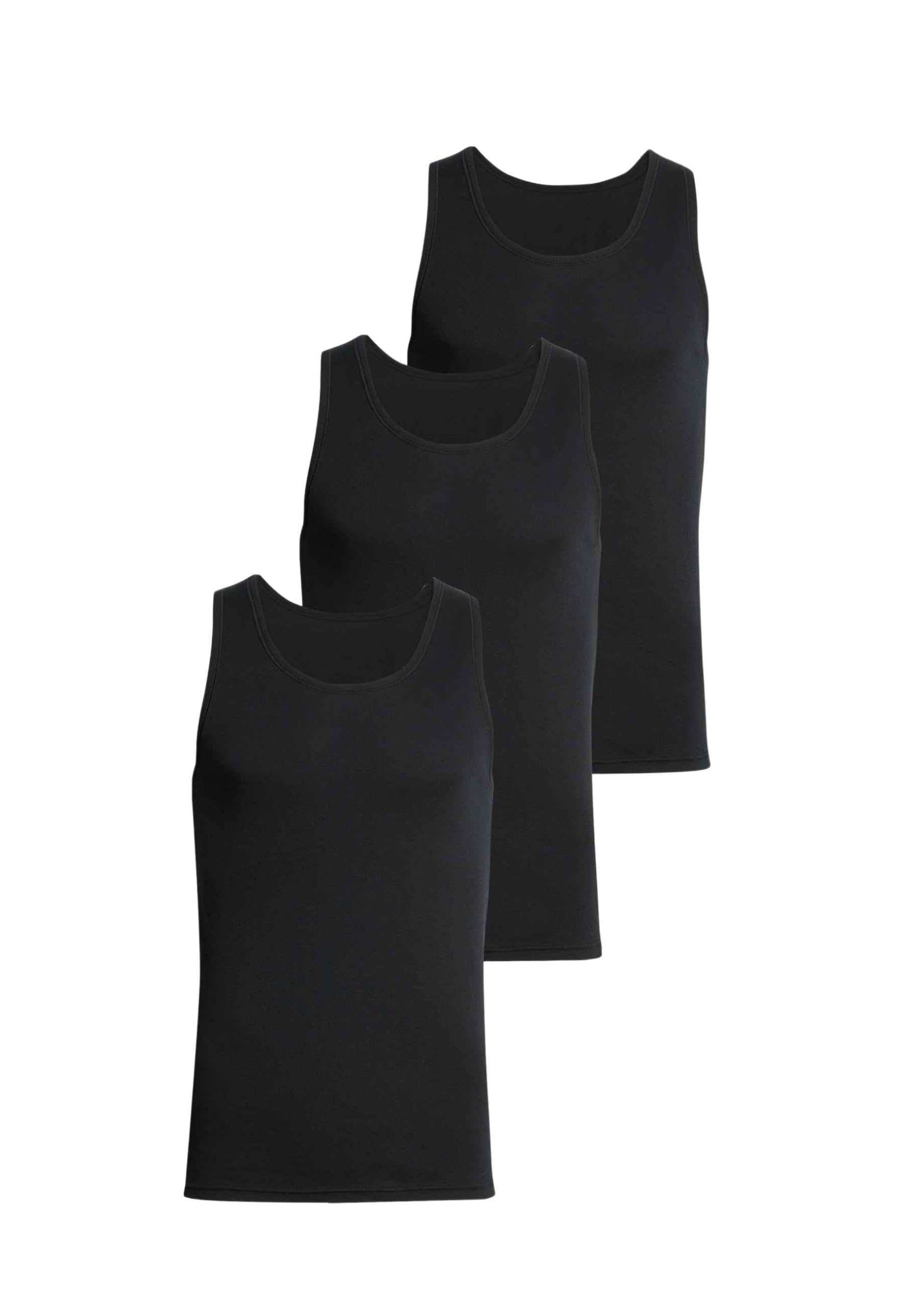 Marks & Spencer Camisetas de Tirantes de Algodón Puro para Hombre Pack de 3, Ajuste Normal, StayNew™