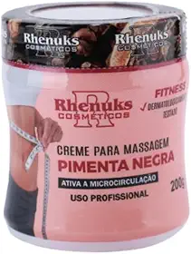 Gel Lipo Redutor de medidas Corporal e Abdominal Pimenta Negra Rhenuks