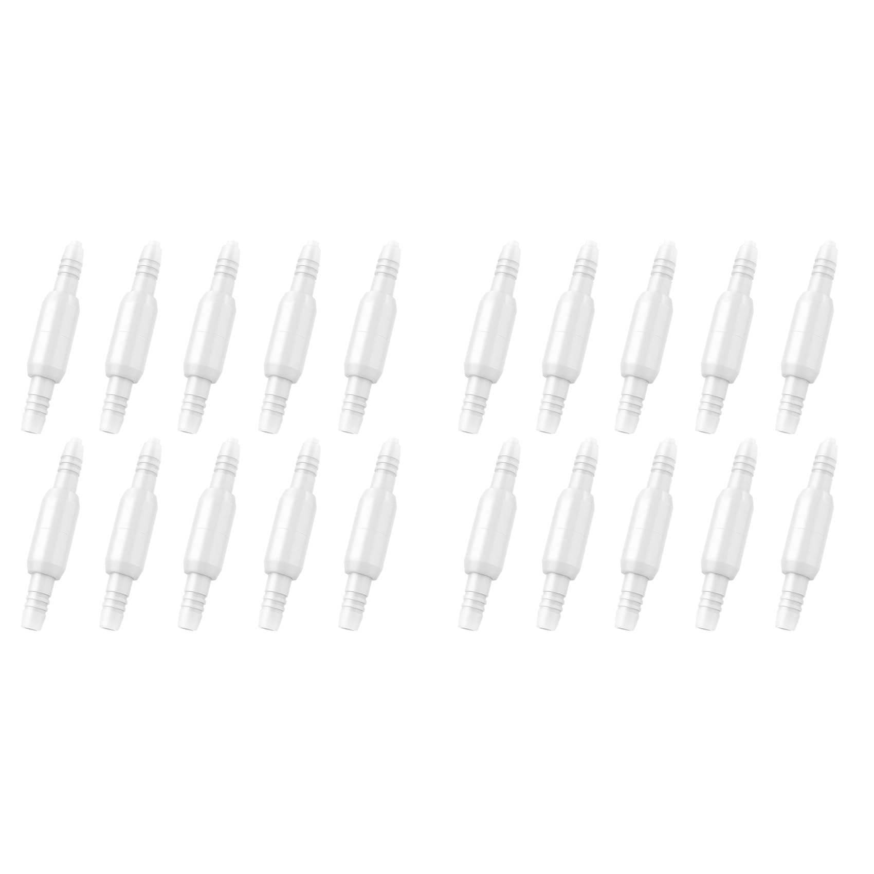 Aundhegrtt Oxygen Tubing Swivel Connectors,360-Degree Rotatable Oxygen Tube Connectors, Oxygen Connector Avoid Tangles 20PCS