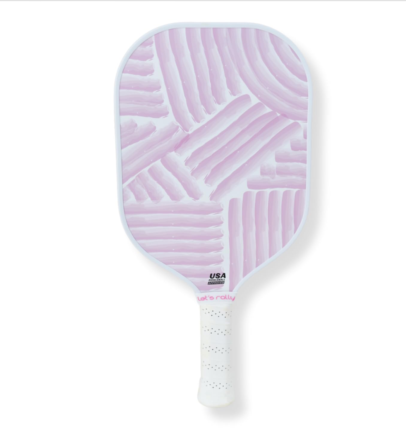 Let's Rally USAPA Approved Fiberglass Pickleball Paddle (Pickle Pink) – Cute Pickleball Paddle for Women, Indoor & Outdoor Use, Lightweight Pickleball Rackets