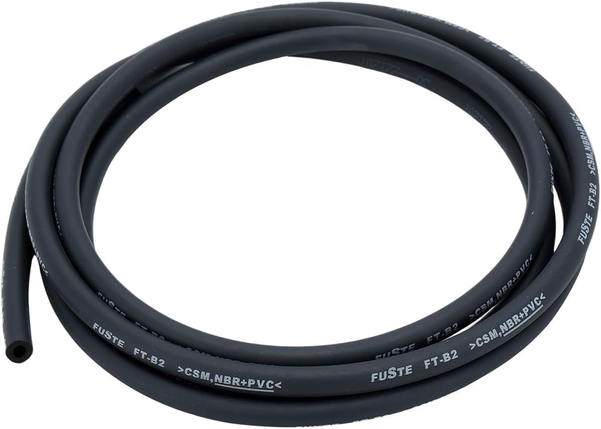 1/8" Fuel Line Hose 6 Feet 3.5mm Gas Line with 20pcs Clamps Compatible with Honda 95001-35003-60M Lawn Mowers Tractors Bike Scooter ATV Golf Cart Motorcycle Snow Blowers Generator