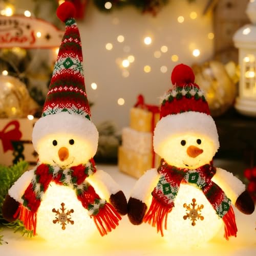 ACAREY Weihnachtsdeko Wichtel mit Licht, 2 Stück Weihnachten Deko...