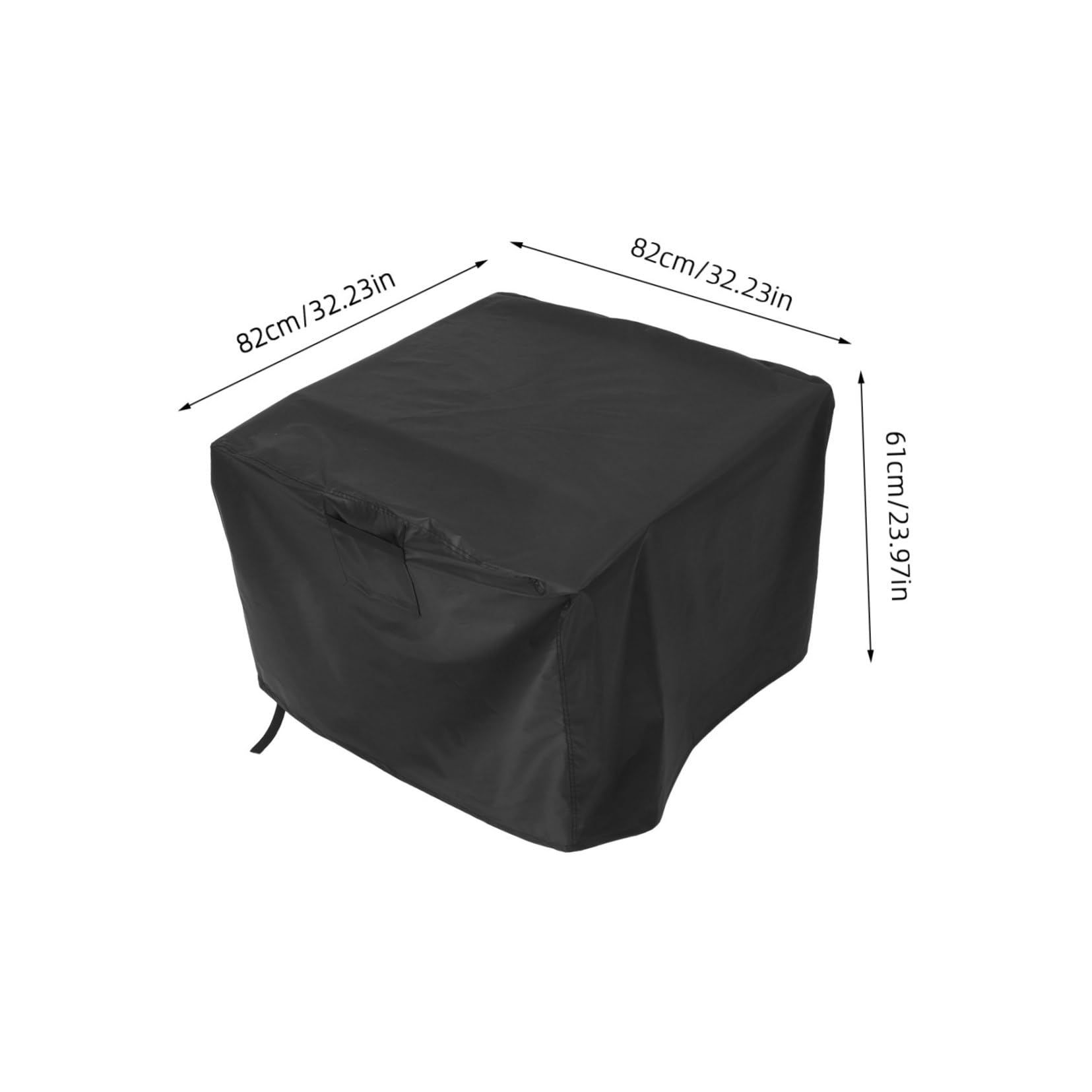 VICASKY Outdoor Fire Pit Supplies Square Fire Pit Cover Oxford Fabric Protection