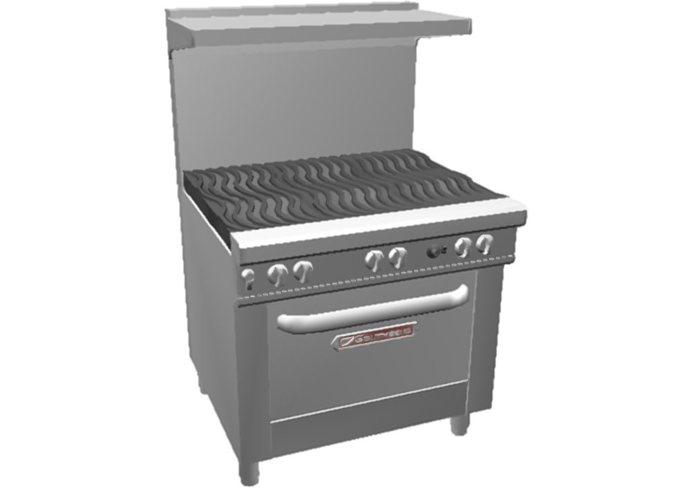 Southbend 36" Ultimate Restaurant Gas Range w/ 6 Non Clog Burners (Wavy Grates) & Standard Oven by Imperial – 36 inches, Stainless Steel, Stainless-Steel, Model 4362D
