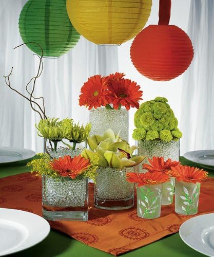 Miniatura 8 de Fancy Gift Package 6 Pkg. CLEAR Round Cosmo Beads Water beads +10g Cubic Shape Crystal Soil