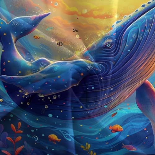 Housse de couette baleine anti-plis en microfibre douce avec fermeture éclair