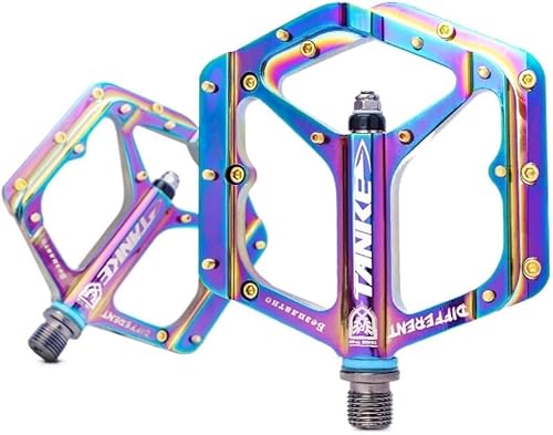 Bike Pedals Bicycle Pedals Ultralight Aluminum Alloy Colorful Sealed Bearing Foot Pedal MTB Road Bike Parts Cycling Road Mountain Bike Pedals