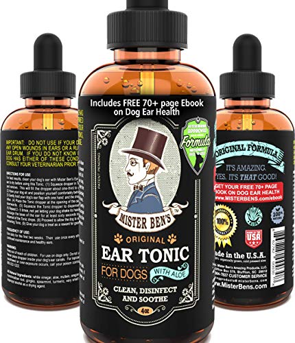 MISTER BEN'S Original Ear Tonic w/Aloe for Dogs – Most Effective Dog Ear