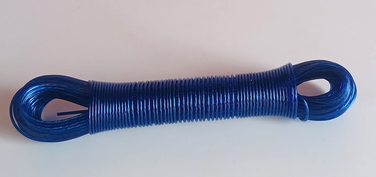 Unbreakable Aluminum Wire Rope for Clothes Drying (Navy Blue) : Amazon ...
