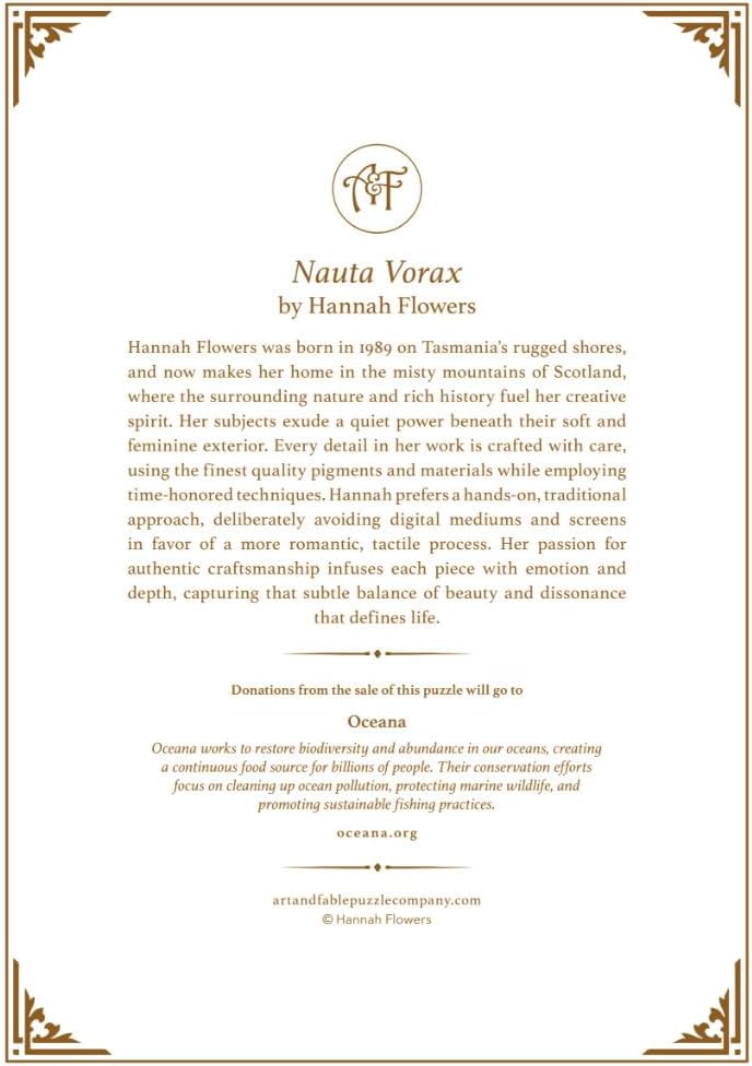 Art & Fable, Nauta Vorax by Hannah Flowers, 1000 Piece Fine Artwork Premium Adult Jigsaw Puzzle