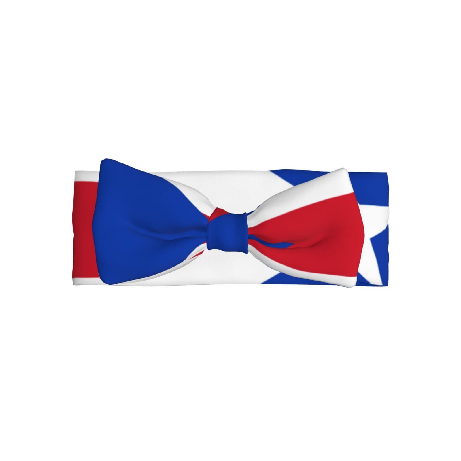 JxWCher Puerto Rican Flag Baby Bow Headband - Cute & Delicate Hair Accessories for Newborns, Infants, Toddlers - Skin-friendly Hairband